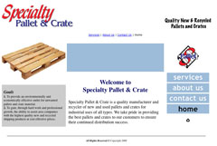 Specialty Pallet and Crate website